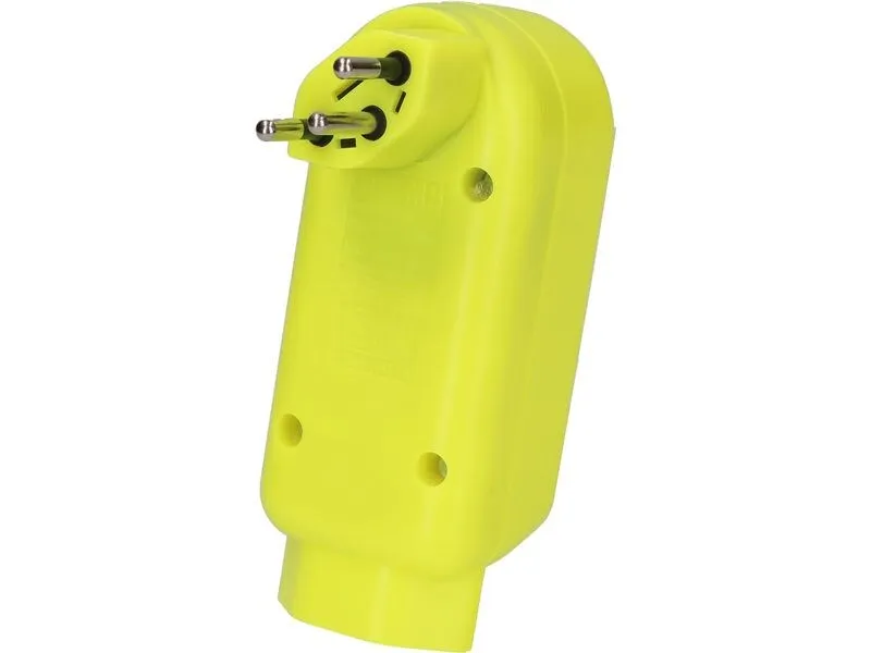 Max Hauri Abzweigstecker ADAPT 2+1x Typ 13 FI-Gelb drehbar BS 2
