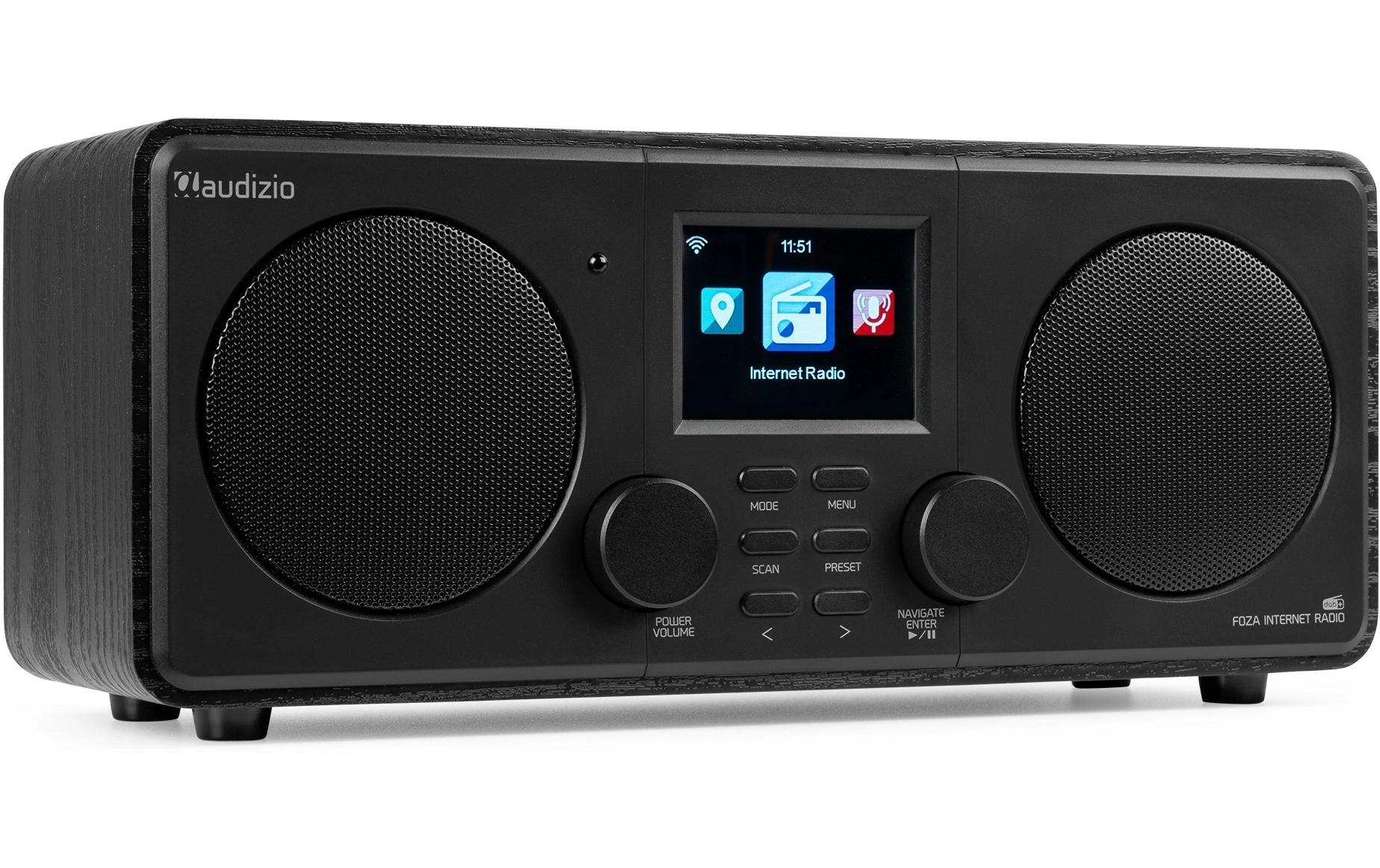 Audizio DAB+ Radio Foza Schwarz