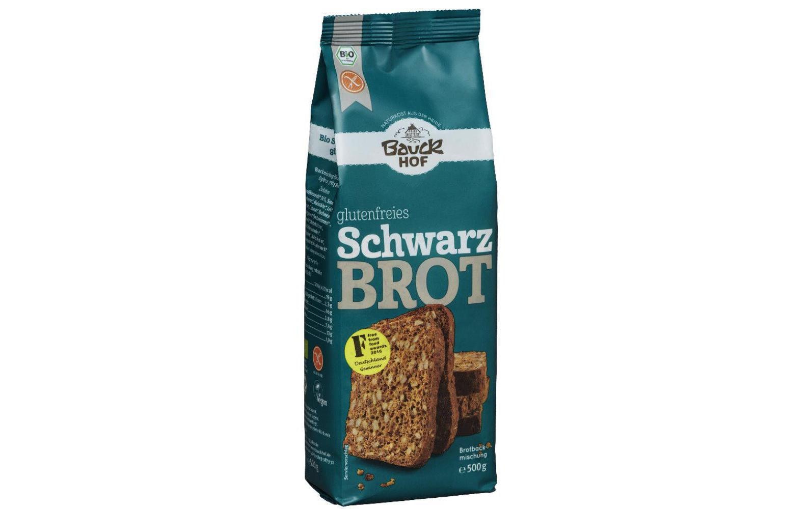 Bauck Mühle Backmischung Bio Schwarzbrot glutenfrei 500 g