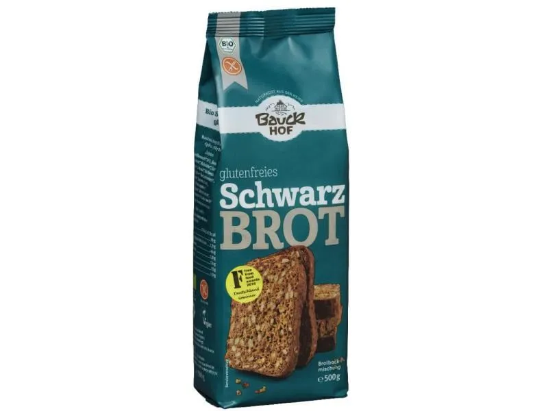 Bauck Mühle Backmischung Bio Schwarzbrot glutenfrei 500 g Bauck Mühle Backmischung Bio Schwarzbrot glutenfrei 500 g