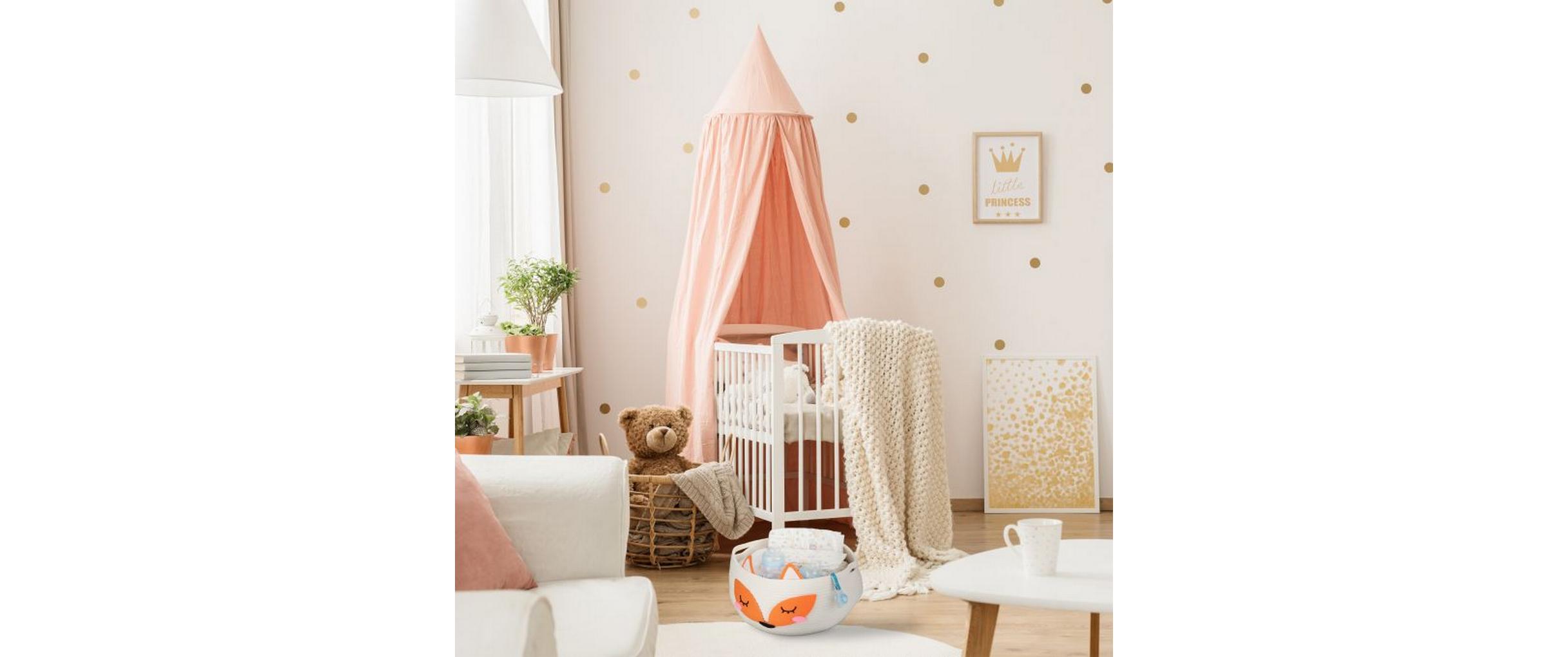 relaxdays Spielzeugkorb Filz Fuchs