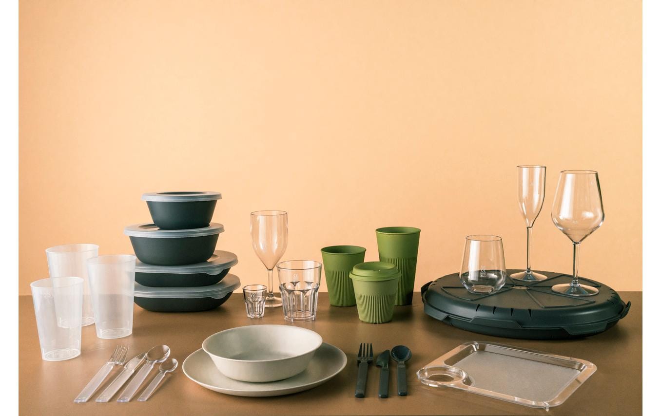 Duni Menülöffel Granite 100 Stück, Dunkelgrau