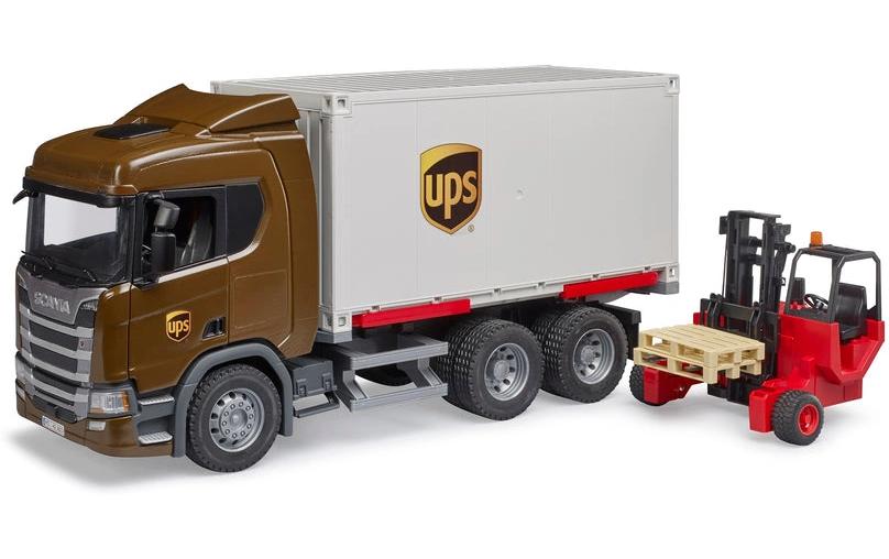 Bruder Spielwaren SCANIA Super UPS Logistics Truck