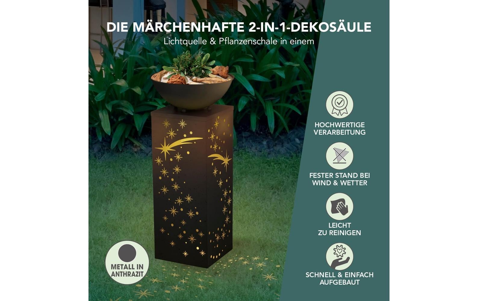 EASYmaxx LED-Dekosäule Sternschnuppe, Aufbauset EASYmaxx LED-Dekosäule Sternschnuppe, Aufbauset