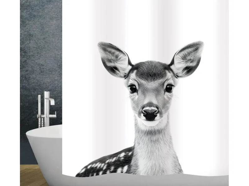 diaqua® Duschvorhang Bambi 120 x 200 cm, Grau/Weiss diaqua® Duschvorhang Bambi 120 x 200 cm, Grau/Weiss