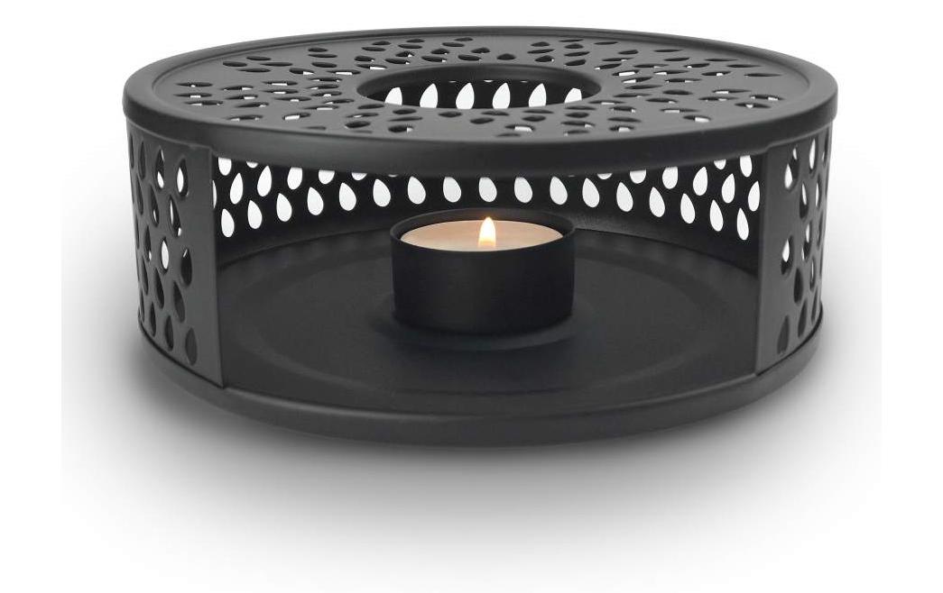 Creano Stövchen Leaf Schwarz