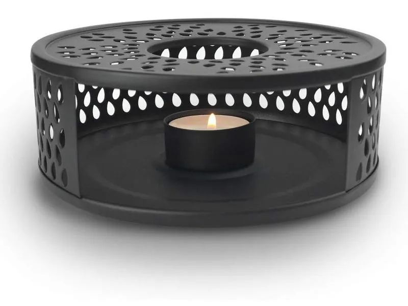 Creano Stövchen Leaf Schwarz