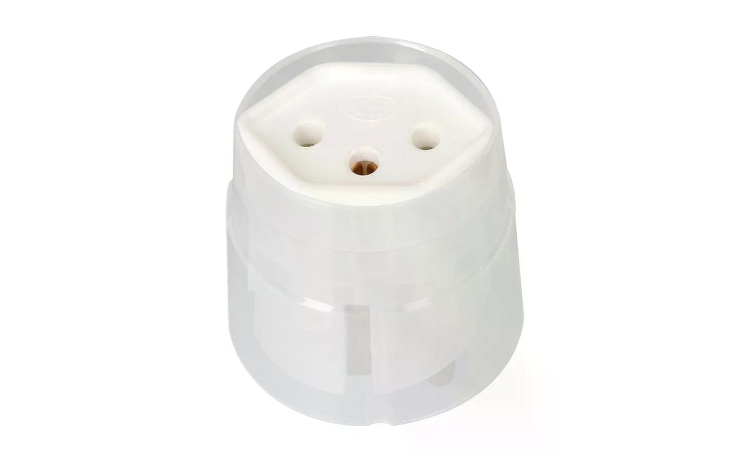 Max Hauri Fixadapter Schuko auf T13, Weiss Max Hauri Fixadapter Schuko auf T13, Weiss