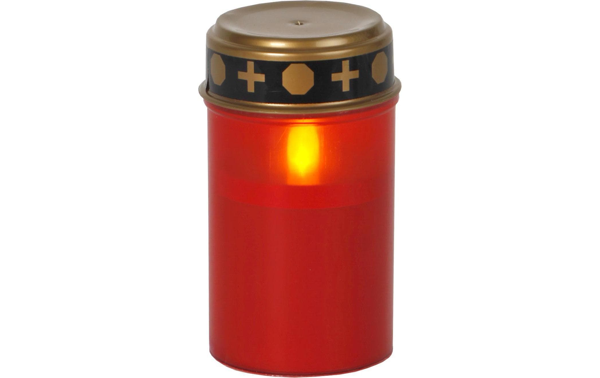 Star Trading LED Grabkerze Serene Ø 7 x 12 cm, Rot Star Trading LED Grabkerze Serene Ø 7 x 12 cm, Rot