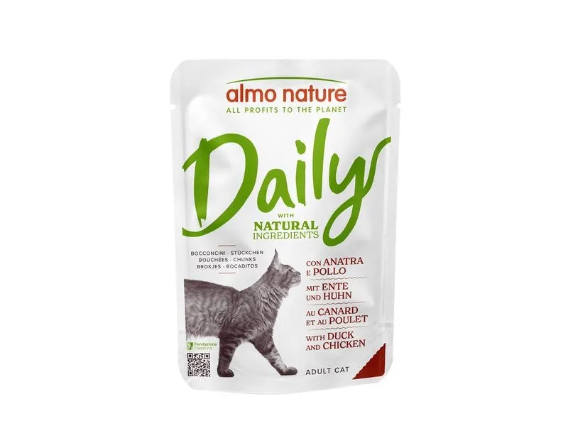 Almo Nature Nassfutter Daily mit Ente und Huhn 30 x 70g Almo Nature Nassfutter Daily mit Ente und Huhn 30 x 70g