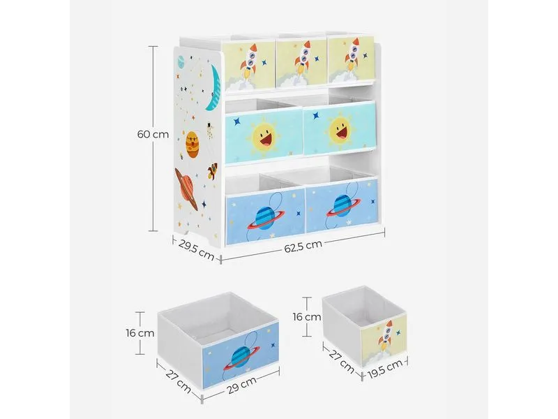 Songmics Regal mit 7 Boxen Songmics Regal mit 7 Boxen