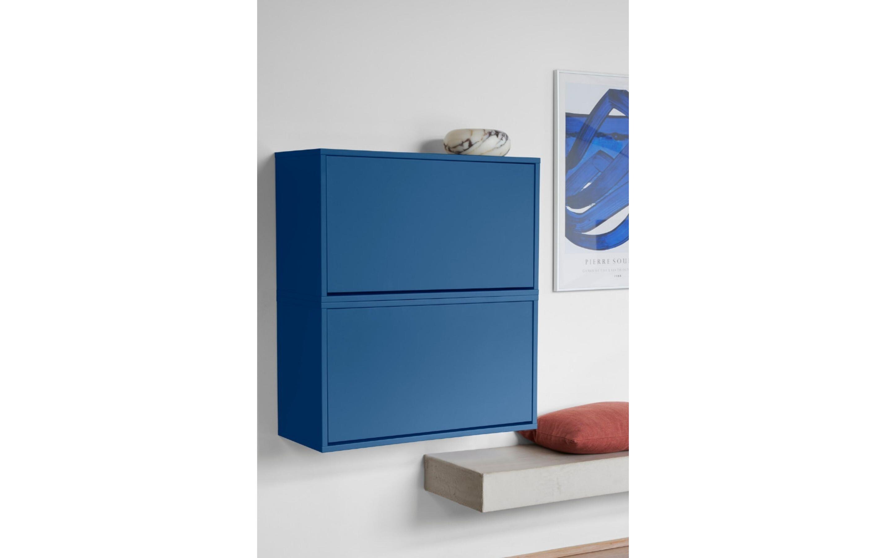 ReCollector Schuhschrank Shoe Box, 70 x 40 x 30 cm, Cobolt Blue
