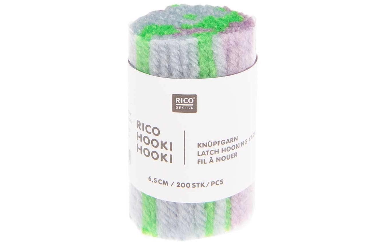 Rico Design Rico Hooki Hooki Knüpfgarn, marmoriert Hellblau