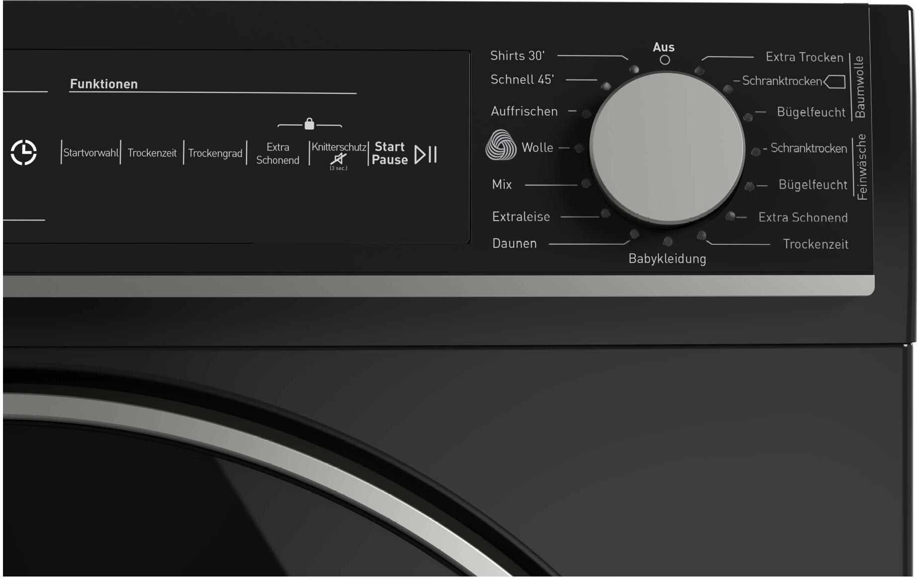 Sharp Wäschetrockner KD-NHH8S9GB3-DE Rechts