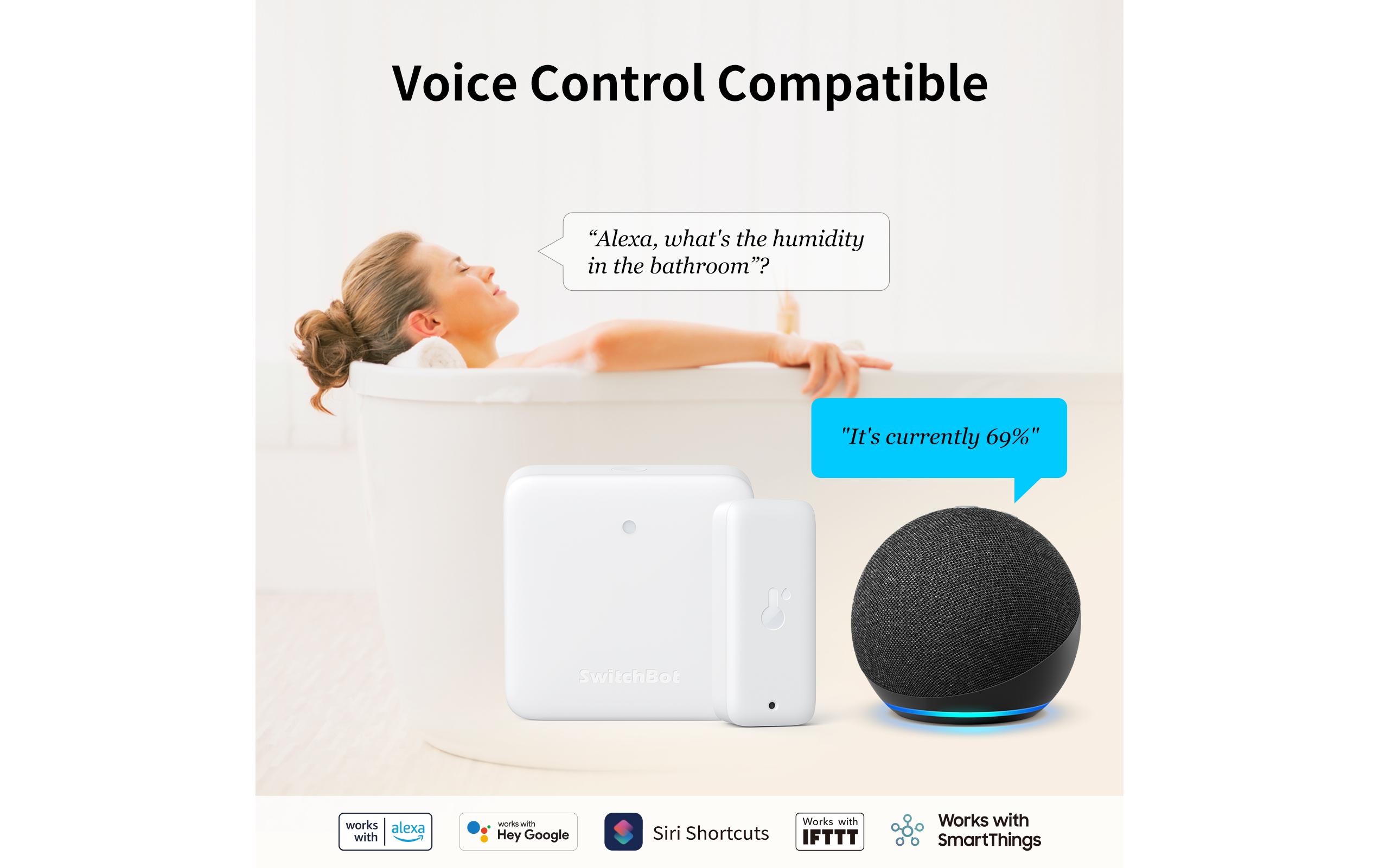 SwitchBot Wi-Fi Thermometer & Hygrometer, Weiss