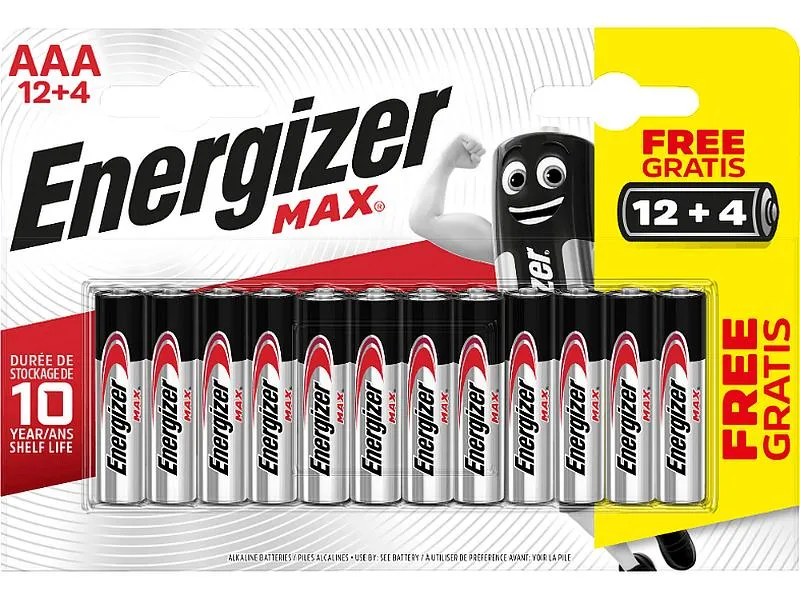 Energizer Batterie Max AAA 12+4 Stück Energizer Batterie Max AAA 12+4 Stück