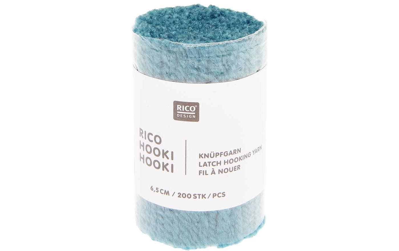 Rico Design Hooki Knüpfgarn Türkis