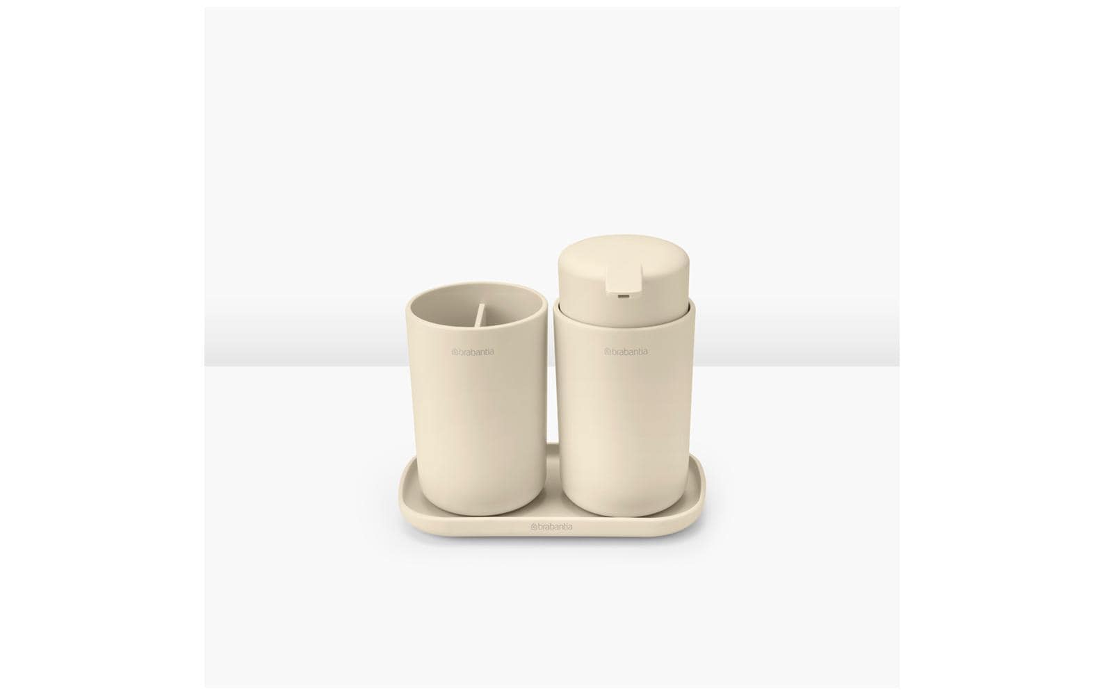 Brabantia Seifenspender-Set ReNew Set 250 ml, Beige