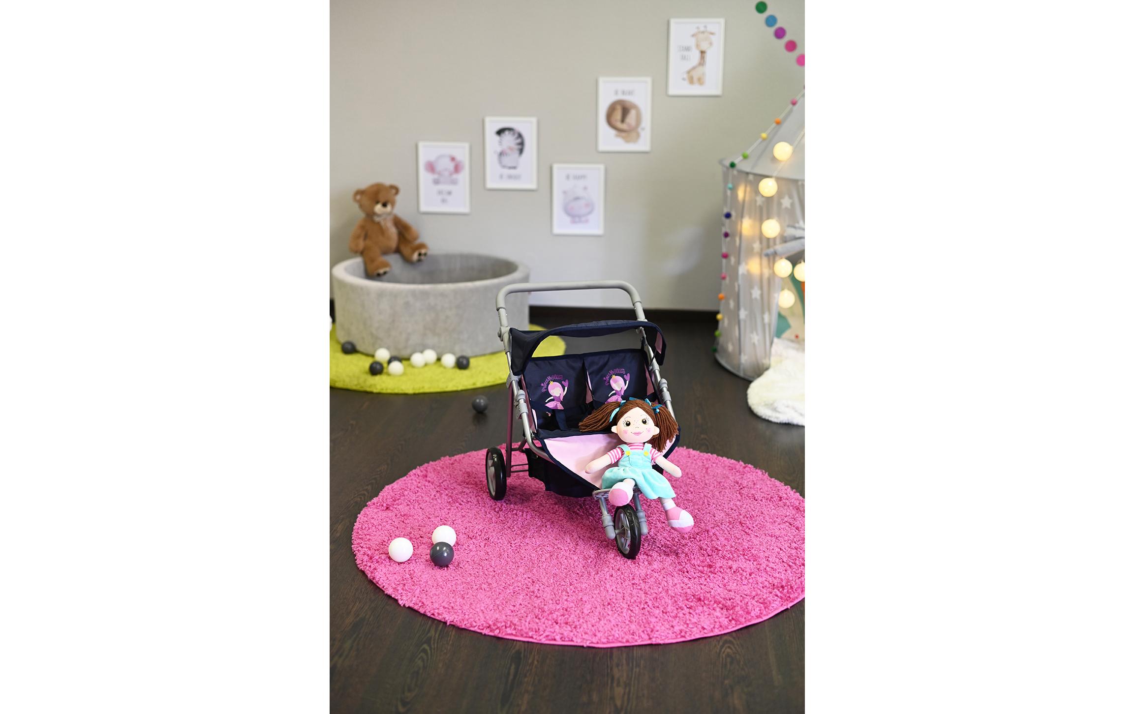 Knorrtoys Zwillingspuppenwagen Princess Blue