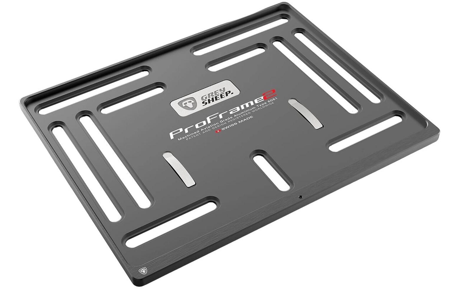 GREY SHEEP. Kennzeichenhalter ProFrame 2, Dark Knight Black