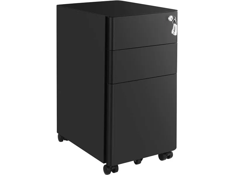 Songmics Multifunktionswagen 30 x 46 x 59 cm, Schwarz