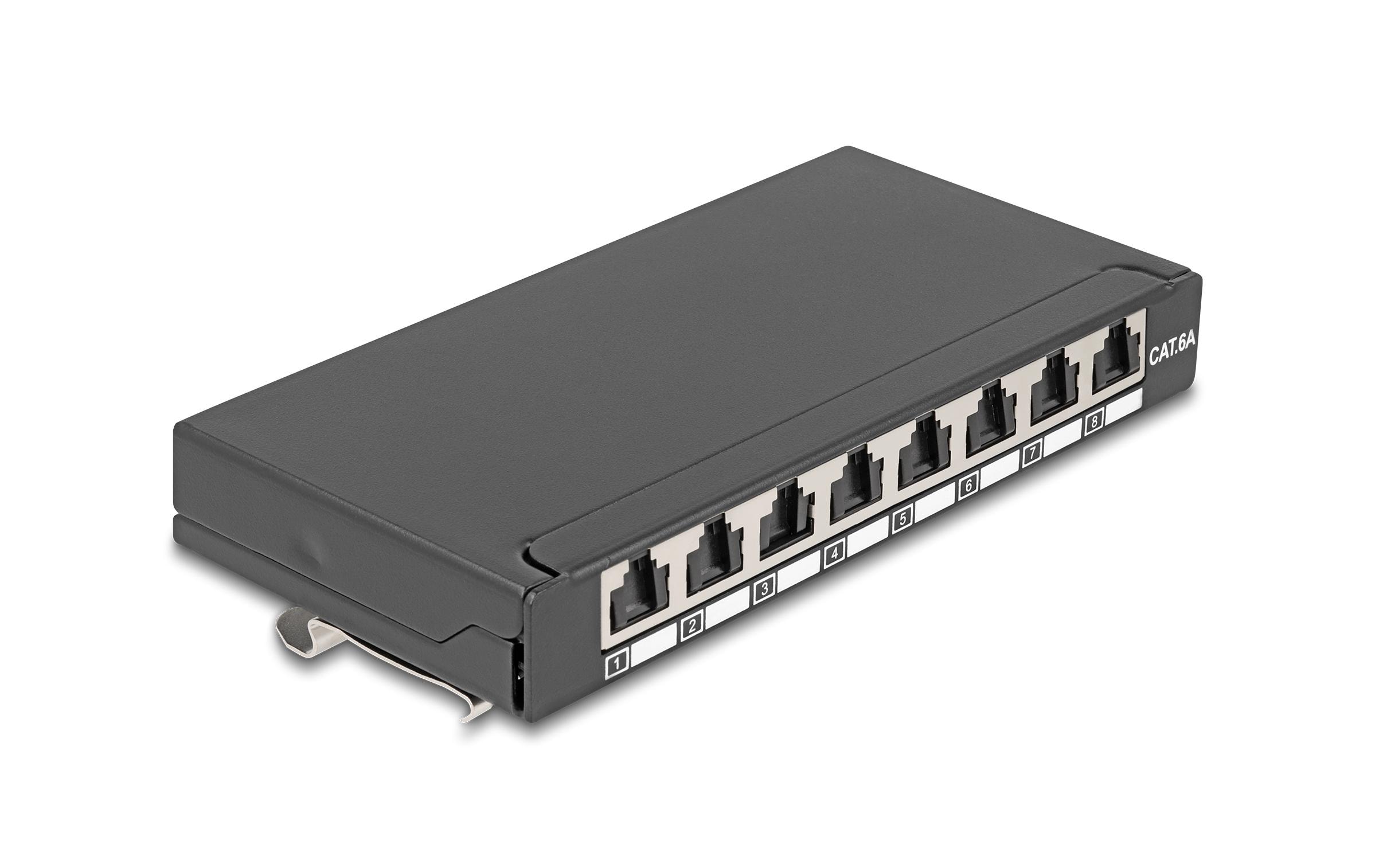 Delock Patchpanel 8-Port Desktop/DIN-Rail/Wand