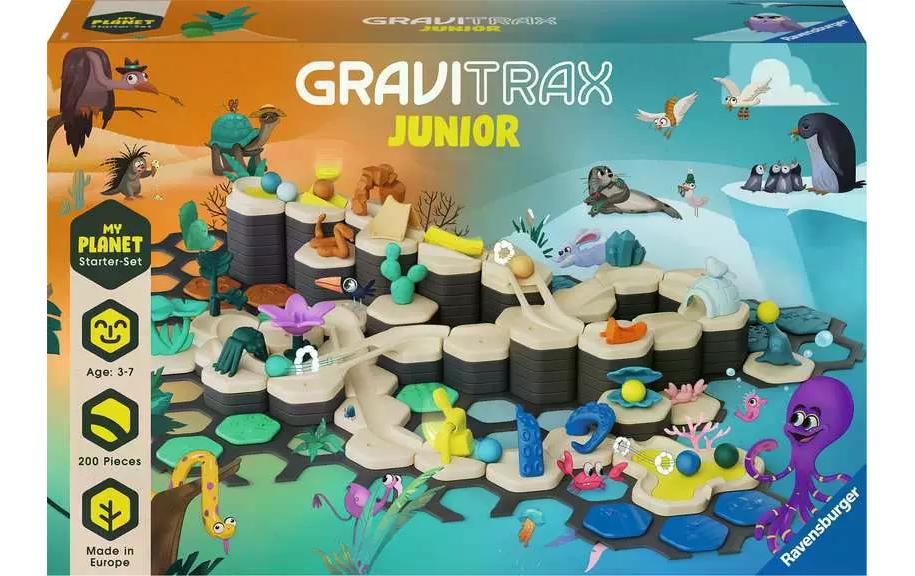 Ravensburger Kugelbahn GraviTrax Junior Starter-Set XXL Planet