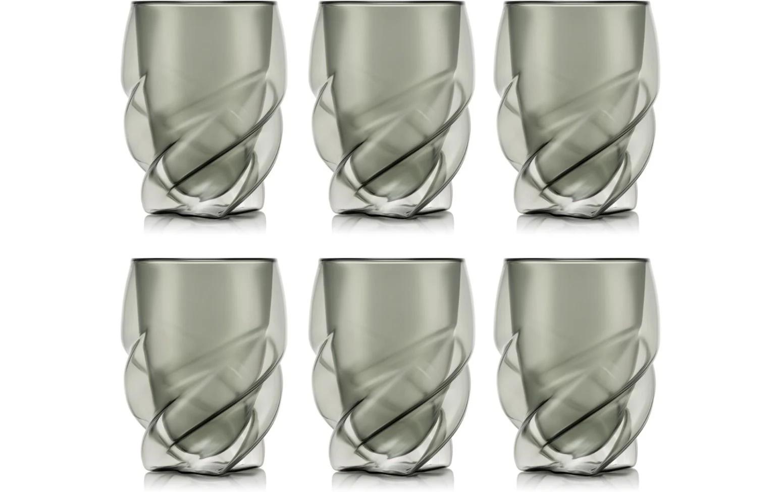 Bodum Pavina Paris Doppelwandgläser 270 ml, 6 Stück, Grau