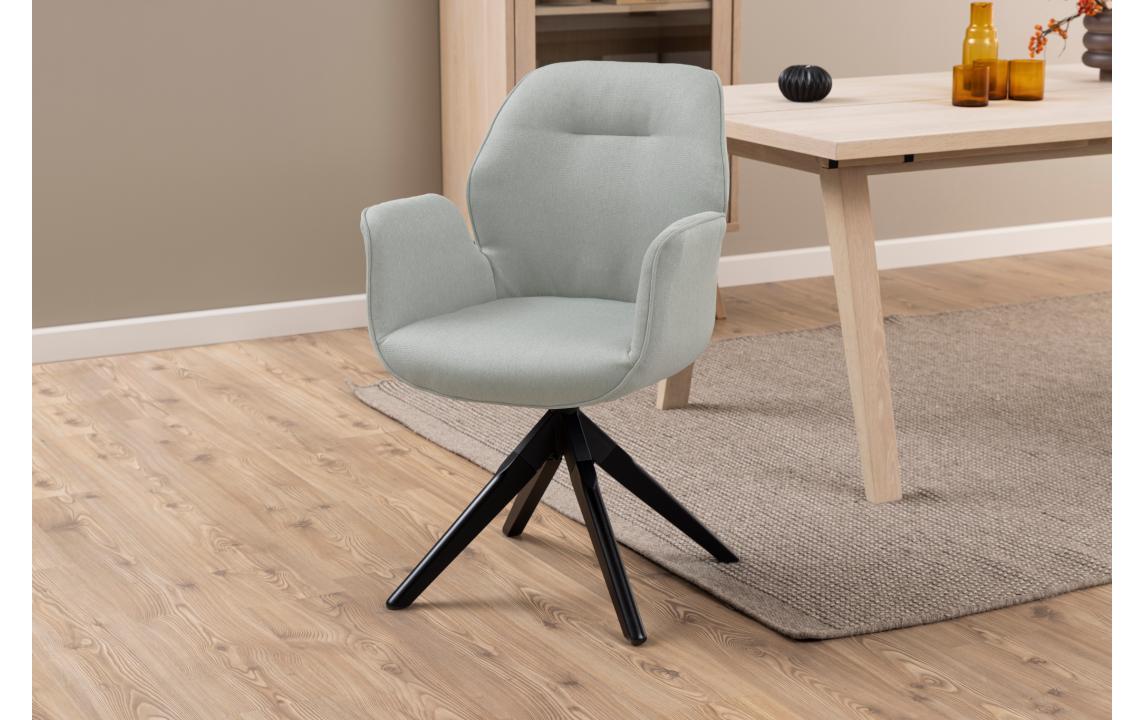 AC Design Stuhl Aura Hellgrau/Schwarz