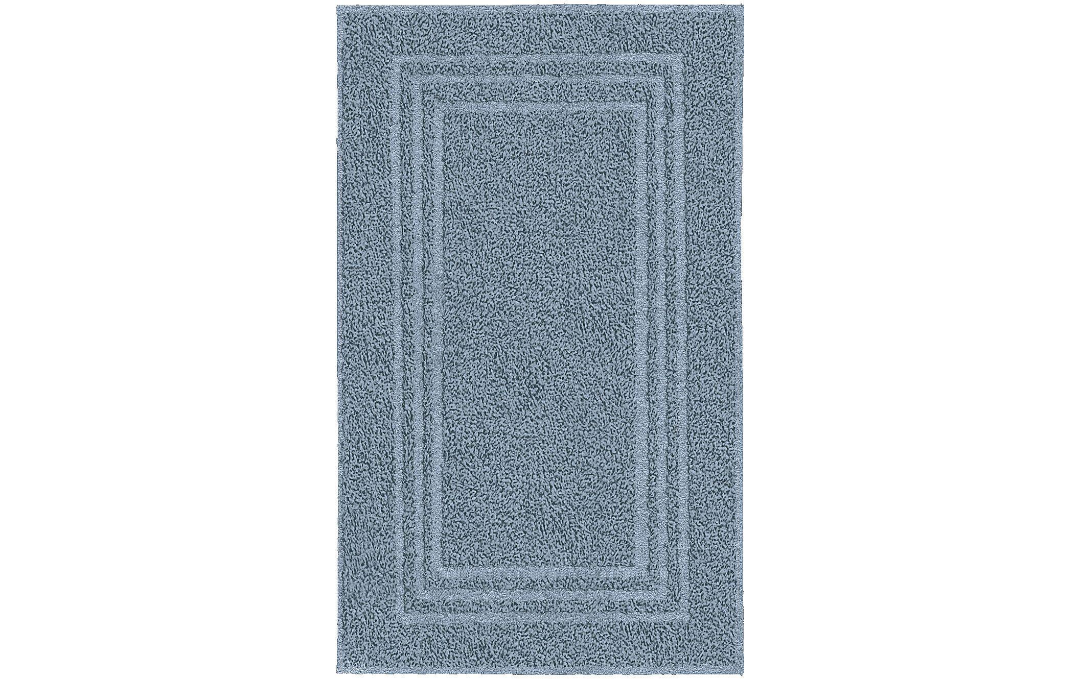 Kleine Wolke Badteppich Lodge 50 x 80 cm, Stahlblau