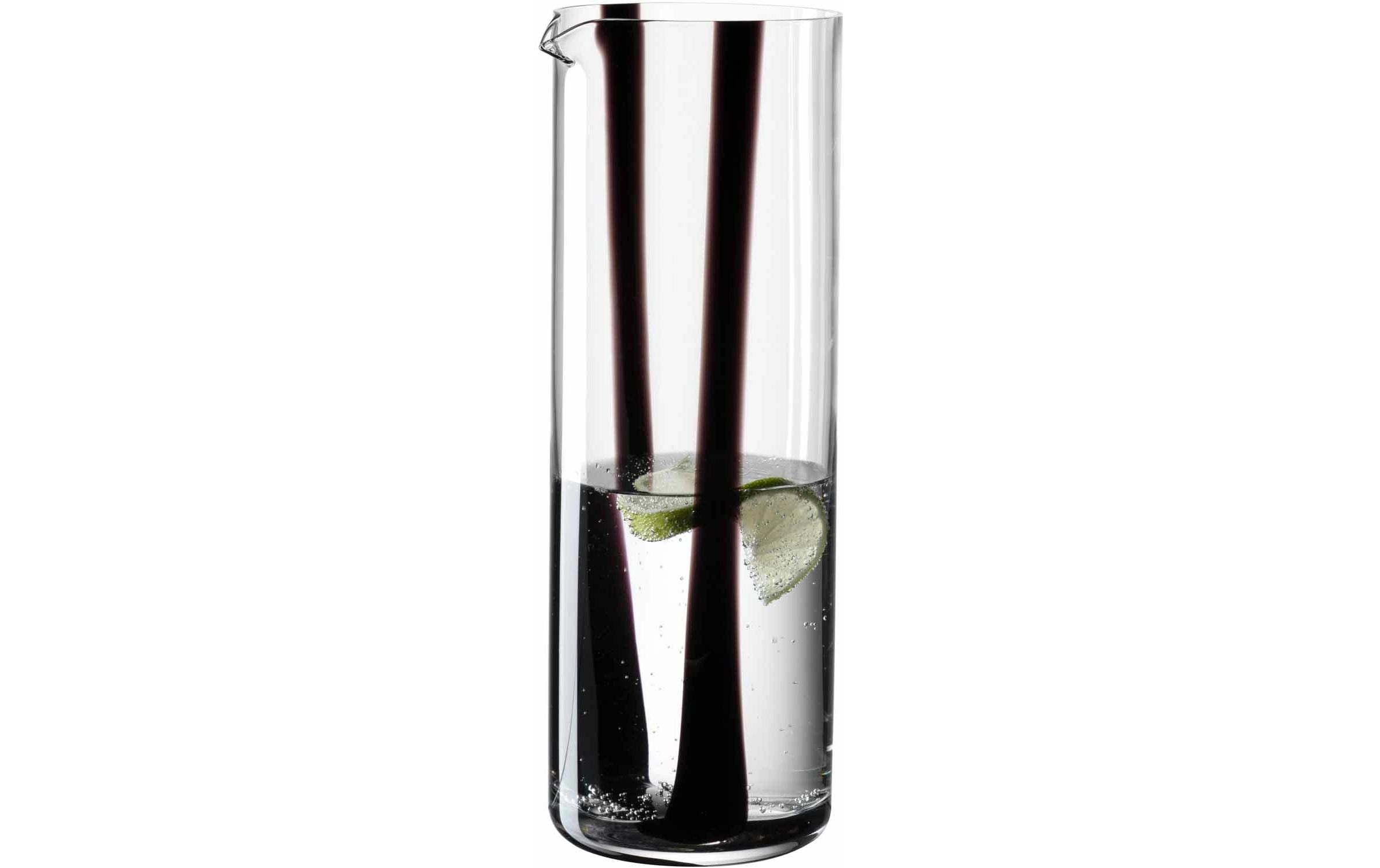 Leonardo Krug Banda Nera 1 l, 1 Stück, Schwarz/Transparent/Weiss