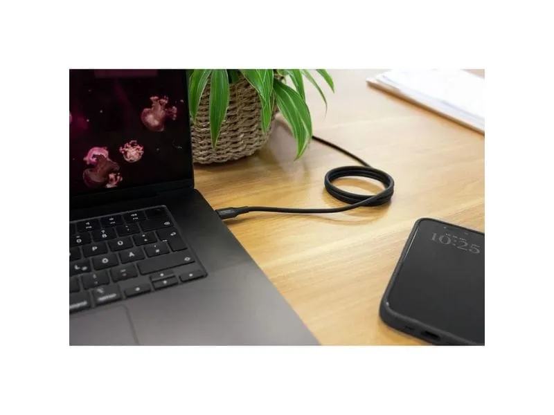 Ansmann Magnetisches Silikonkabel USB-C auf USB-C, 120 cm schwarz Ansmann Magnetisches Silikonkabel USB-C auf USB-C, 120 cm schwarz