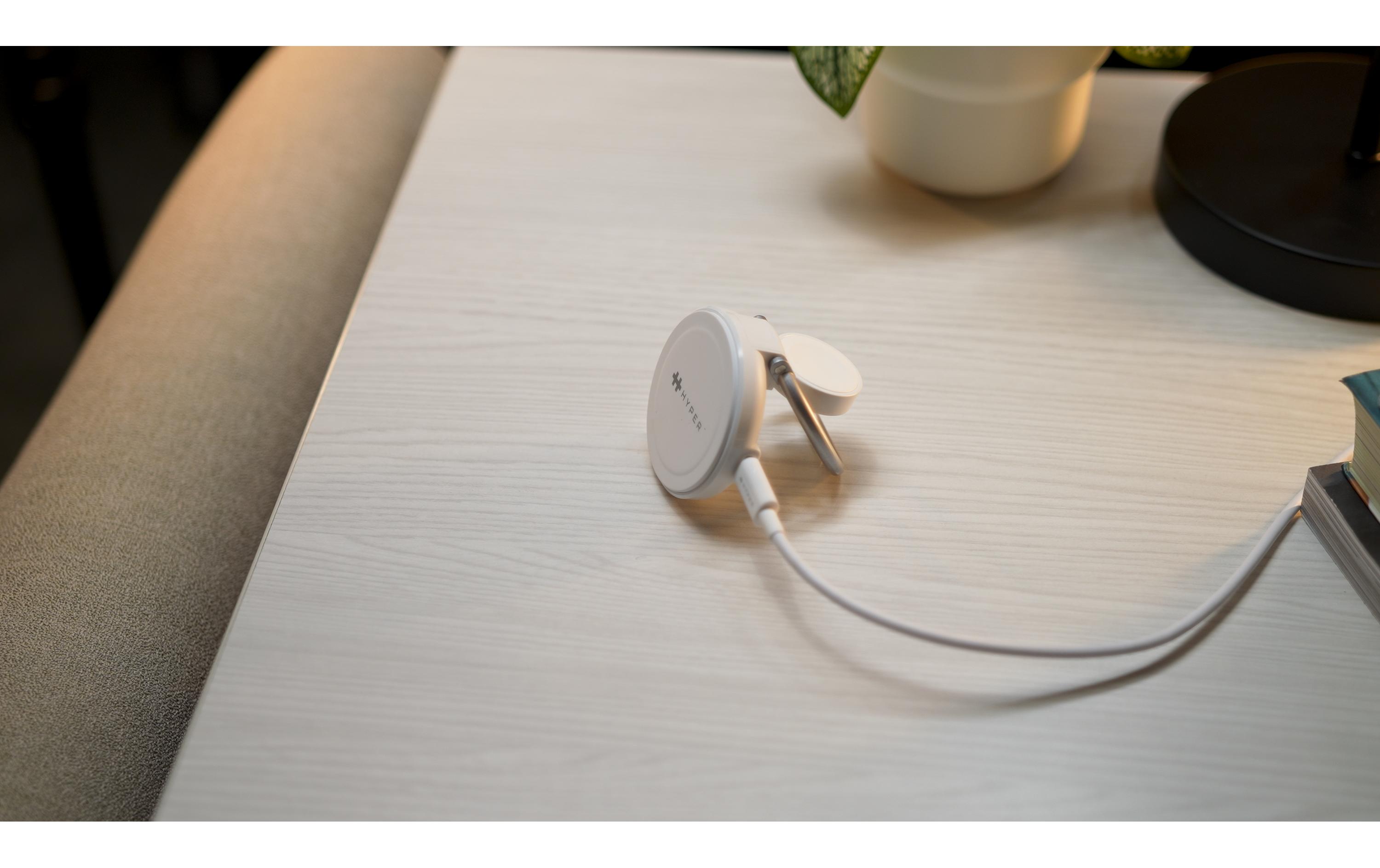 HYPER Wireless Charger Qi2 2-in-1, Weiss