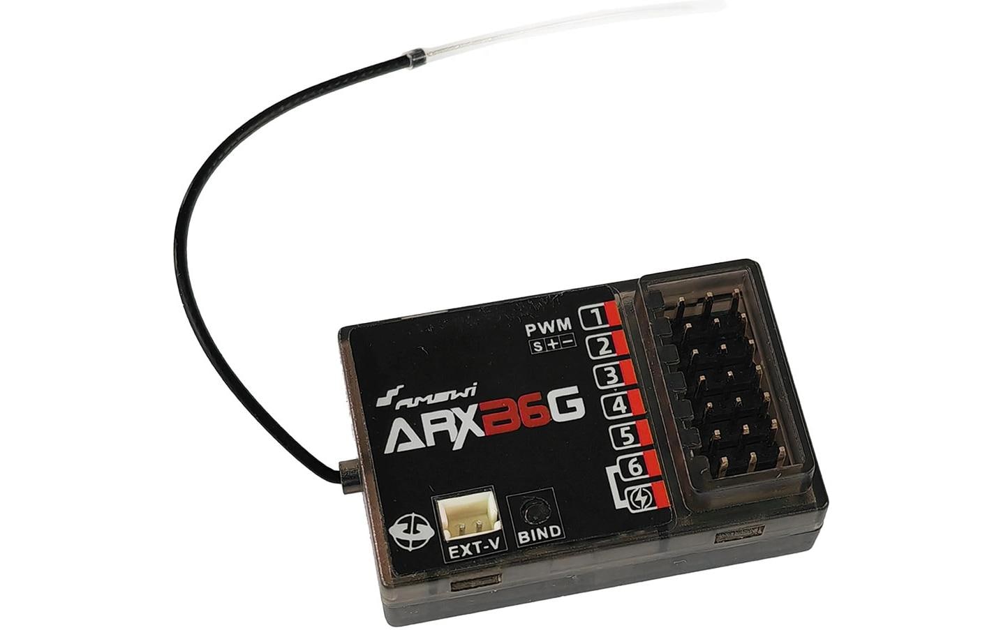 Amewi Empfänger ARXB6G 6-Kanal mit Gyro Für ATXB6 und ATXB8 Amewi Empfänger ARXB6G 6-Kanal mit Gyro Für ATXB6 und ATXB8