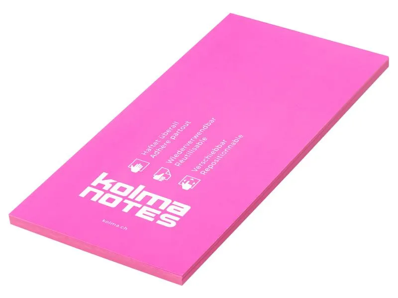 Kolma NOTES 99 x 210 mm Pink, 100 Blatt