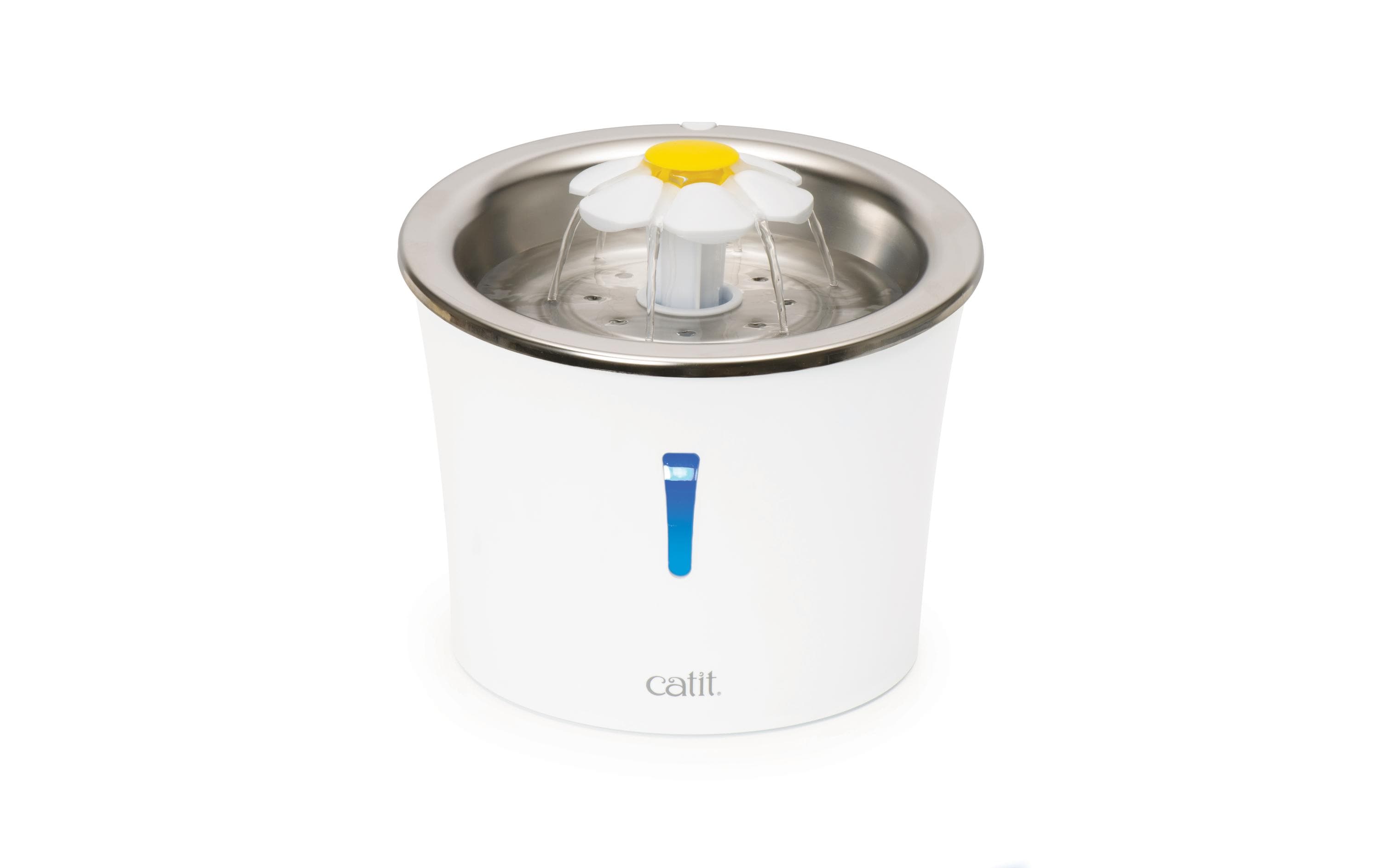 Catit Wasserautomat Flower Fountain Stahl, 3 l