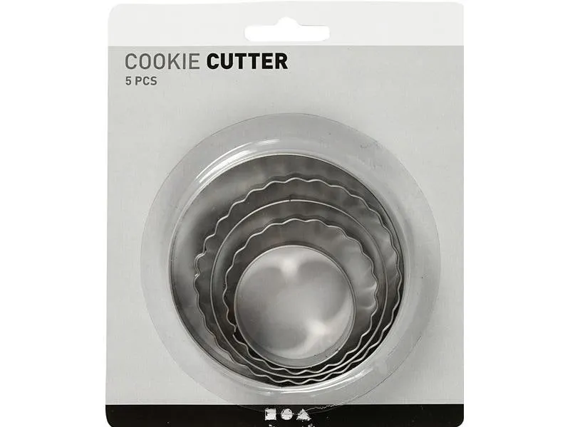 Creativ Company Guetzli-Ausstecher-Set 8 cm 5 Stück, Kreise Creativ Company Guetzli-Ausstecher-Set 8 cm 5 Stück, Kreise
