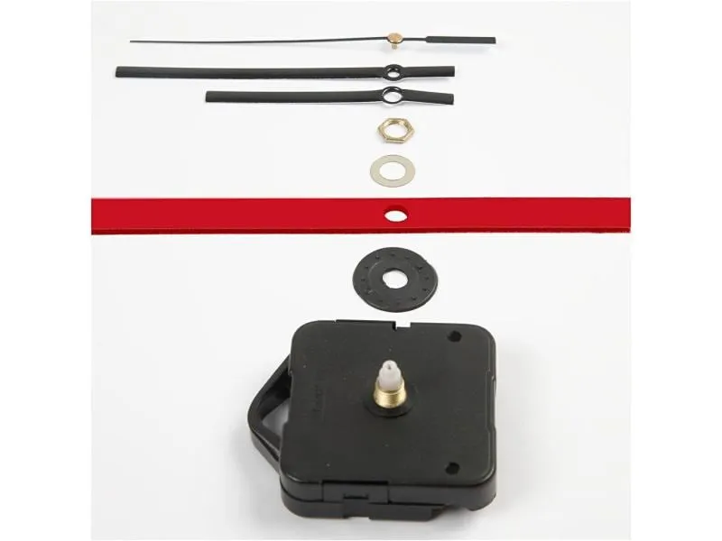 Creativ Company Mechanisches Uhrwerk Set Plattenstärke max 3 mm