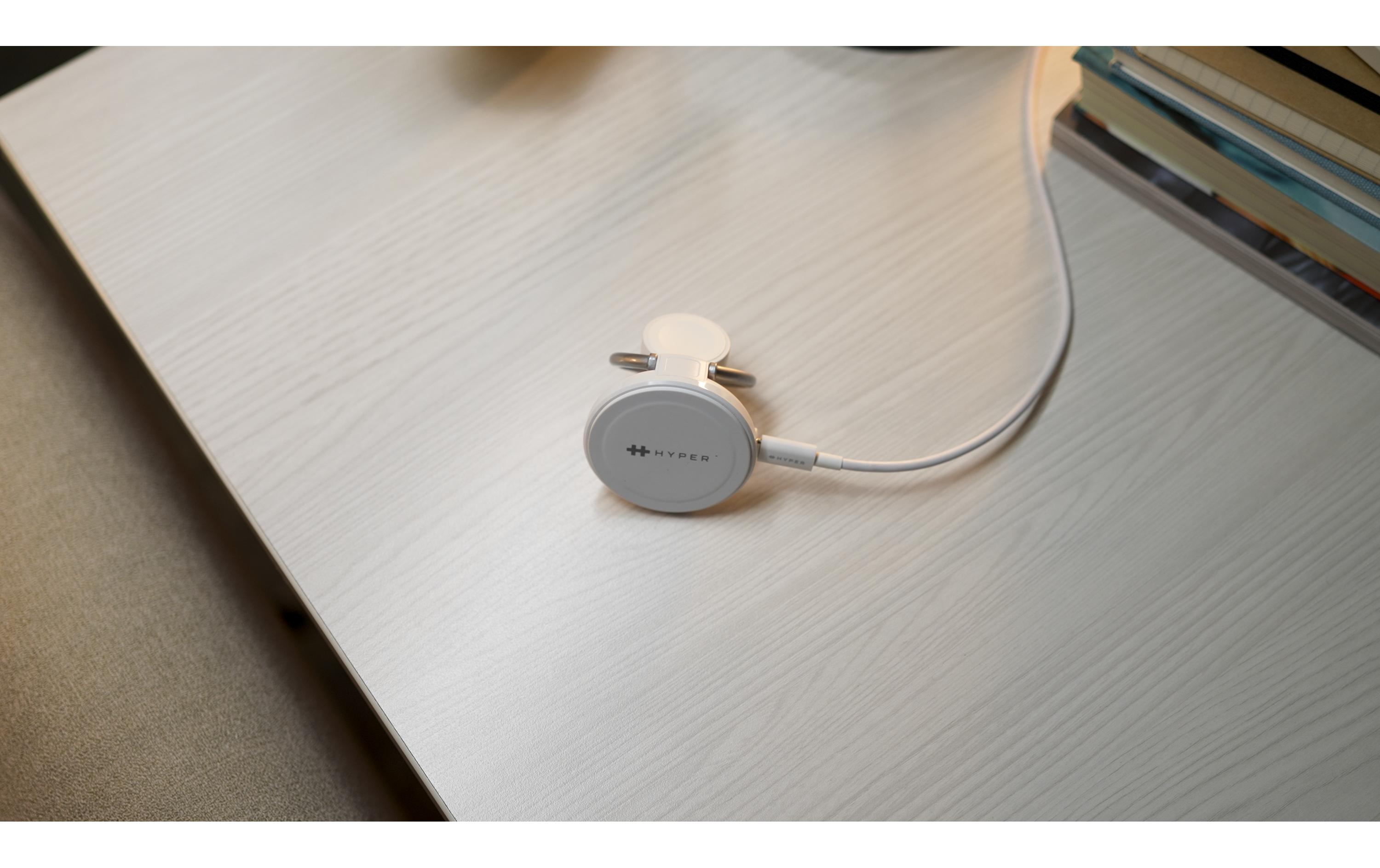 HYPER Wireless Charger Qi2 2-in-1, Weiss