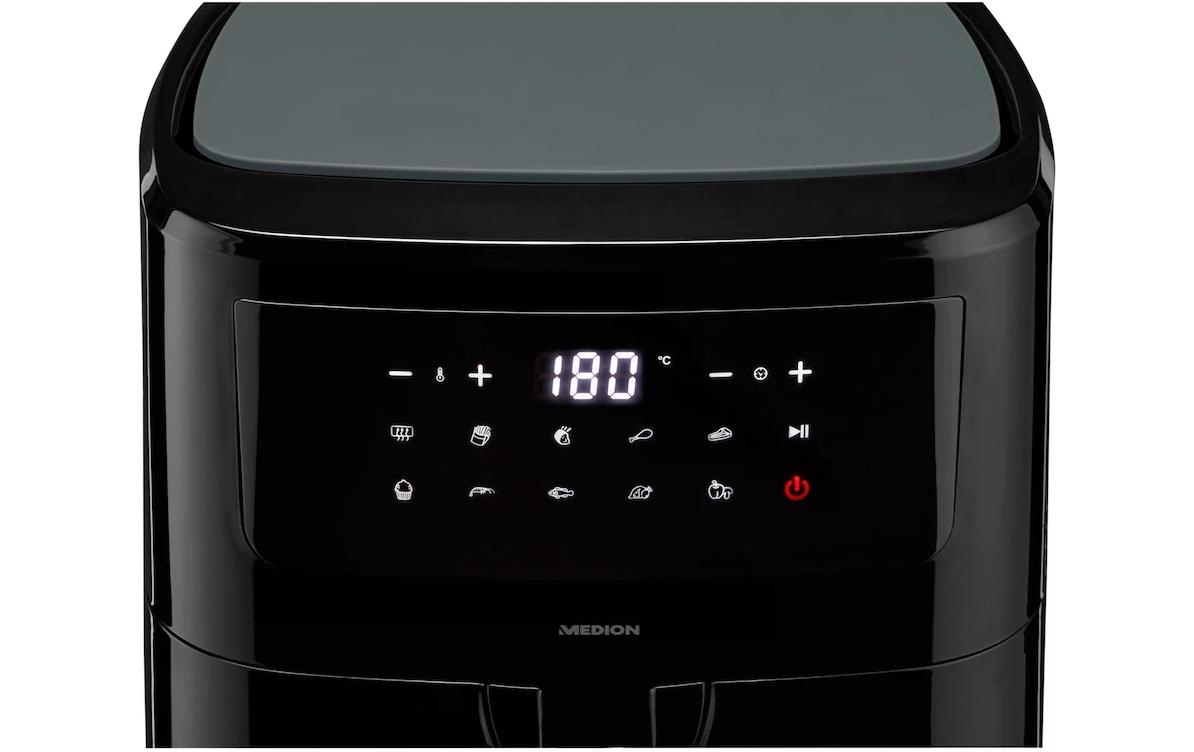 Medion Heissluft-Fritteuse MD 11750 7.2 l, Schwarz