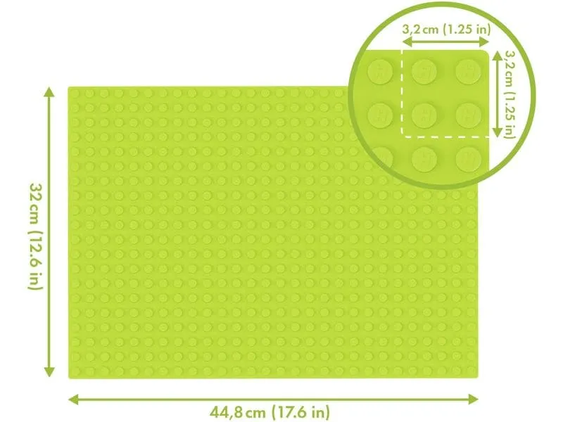Hubelino Kugelbahn Zubehör 560er Grundplatte Grün 32 x 44.8 cm
