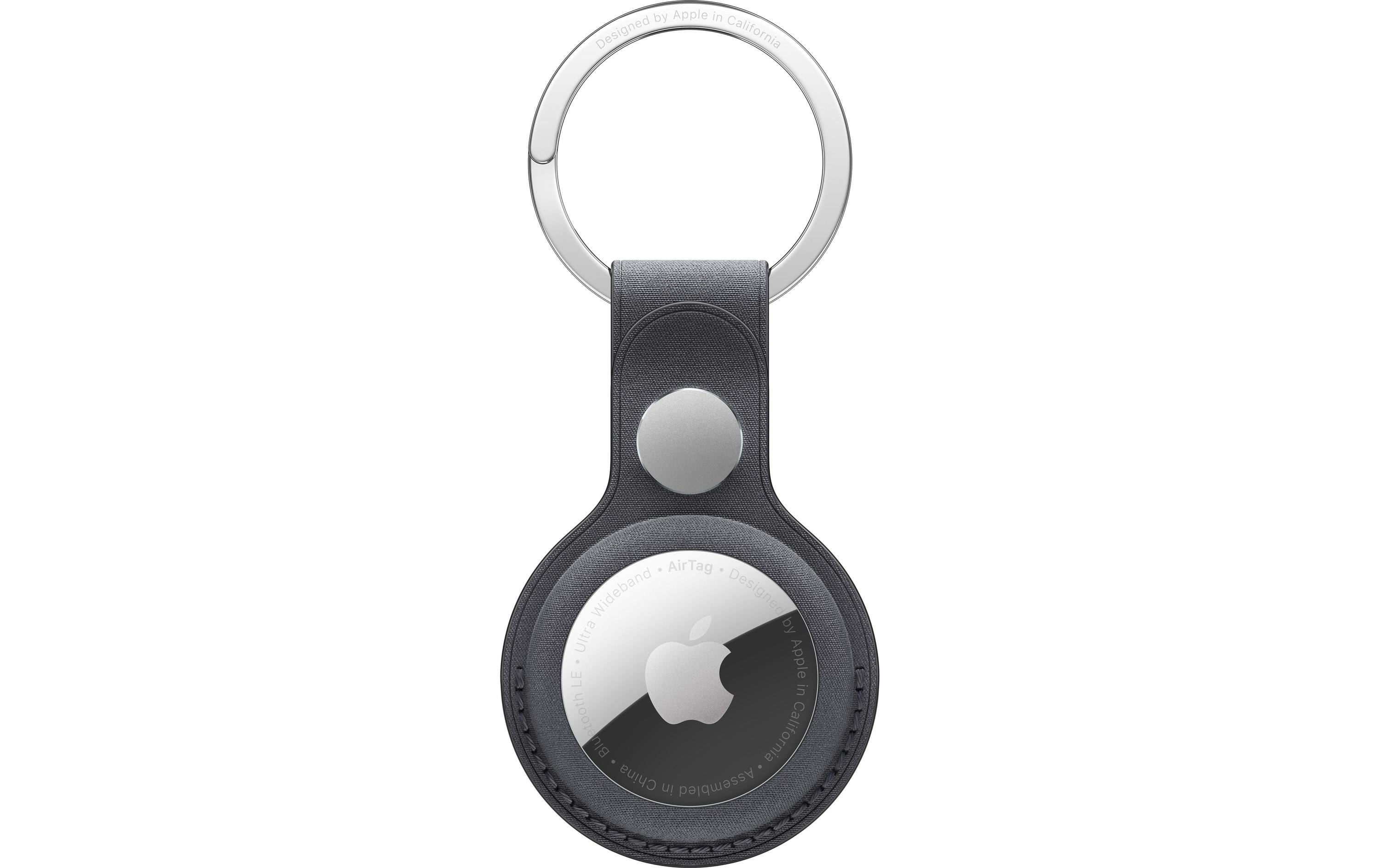 Apple AirTag Schlüsselanhänger aus Feingewebe Black