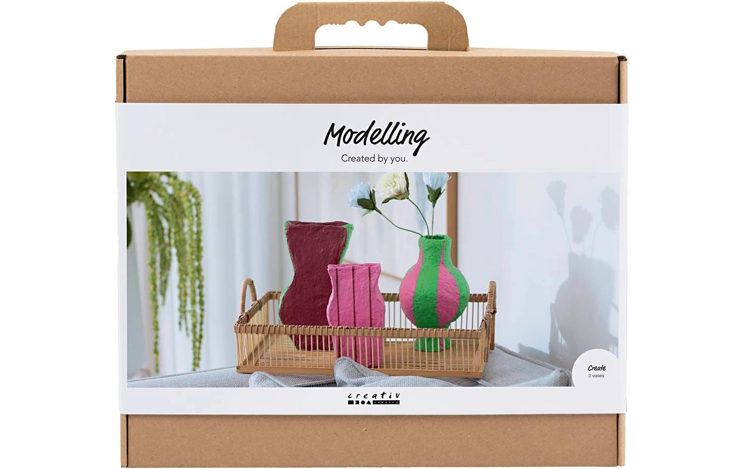 Creativ Company Modellier-Set Vasen, Sortierte Farben