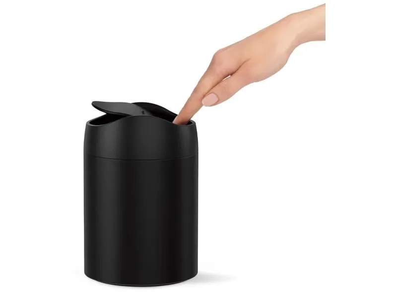 Simplehuman Abfalleimer 1.5 l, Schwarz matt Simplehuman Abfalleimer 1.5 l, Schwarz matt