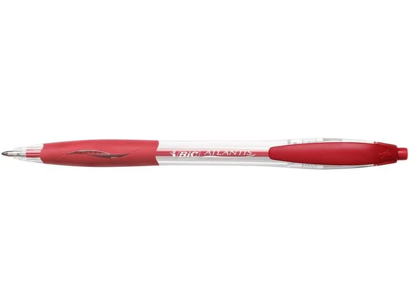 BIC Kugelschreiber Atlantis Classic 0.32 mm, Rot, 12 Stück BIC Kugelschreiber Atlantis Classic 0.32 mm, Rot, 12 Stück