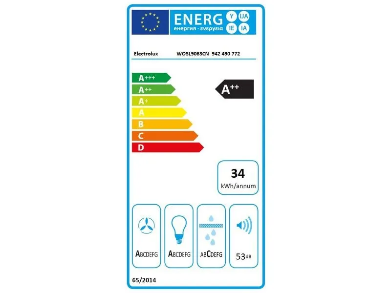 Electrolux Dunstabzugshaube WOSL9063CN 5 Stufen Electrolux Dunstabzugshaube WOSL9063CN 5 Stufen