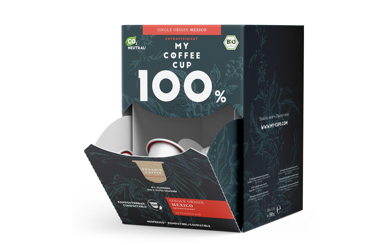 My-CoffeeCup Kaffeekapseln Single Origin Mexico decaf Bio 100 Stück