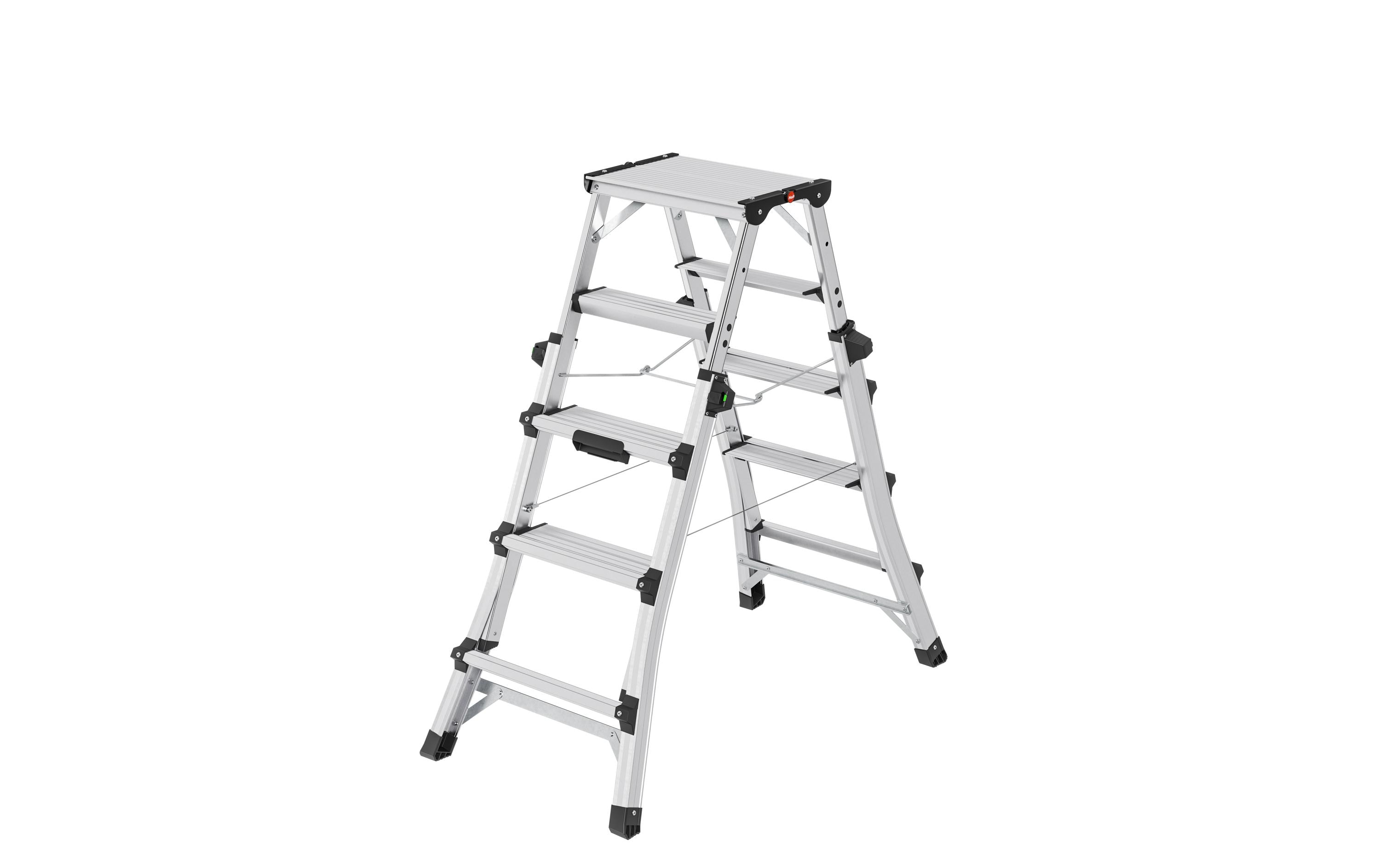 Hailo Doppelstufenleiter TopLine D100 6 Stufen