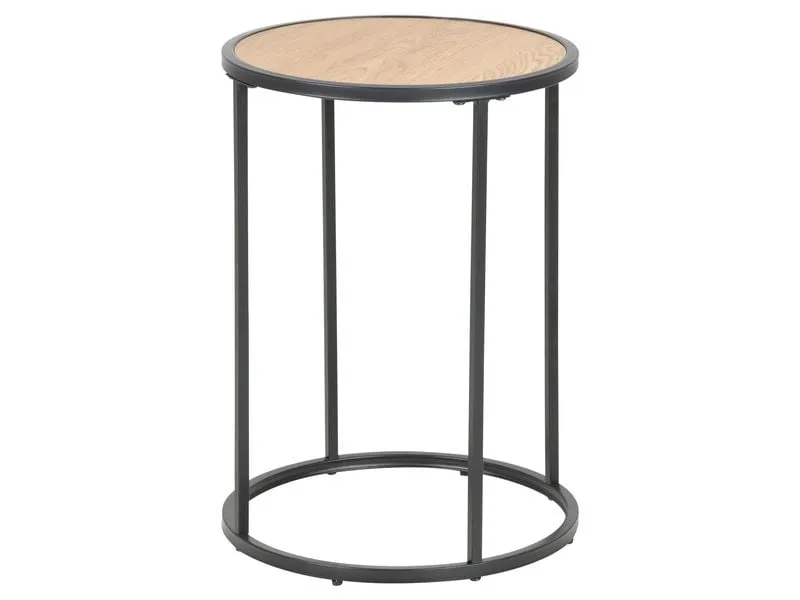 AC Design Beistelltisch Seaford Braun, Ø 40 x 55 cm
