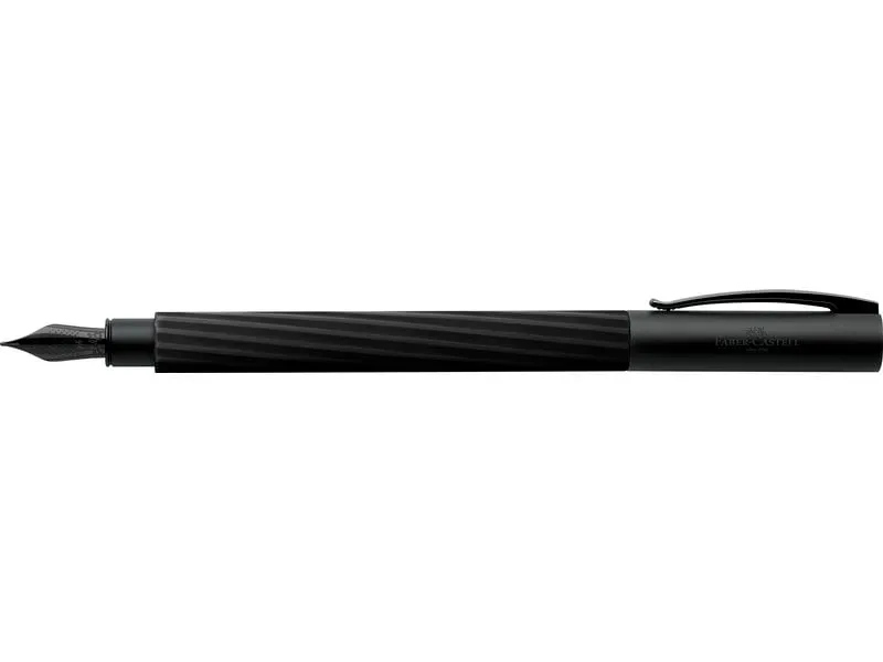 Faber-Castell Füllfederhalter Ambition M, Italic, Obsidian Black Faber-Castell Füllfederhalter Ambition M, Italic, Obsidian Black